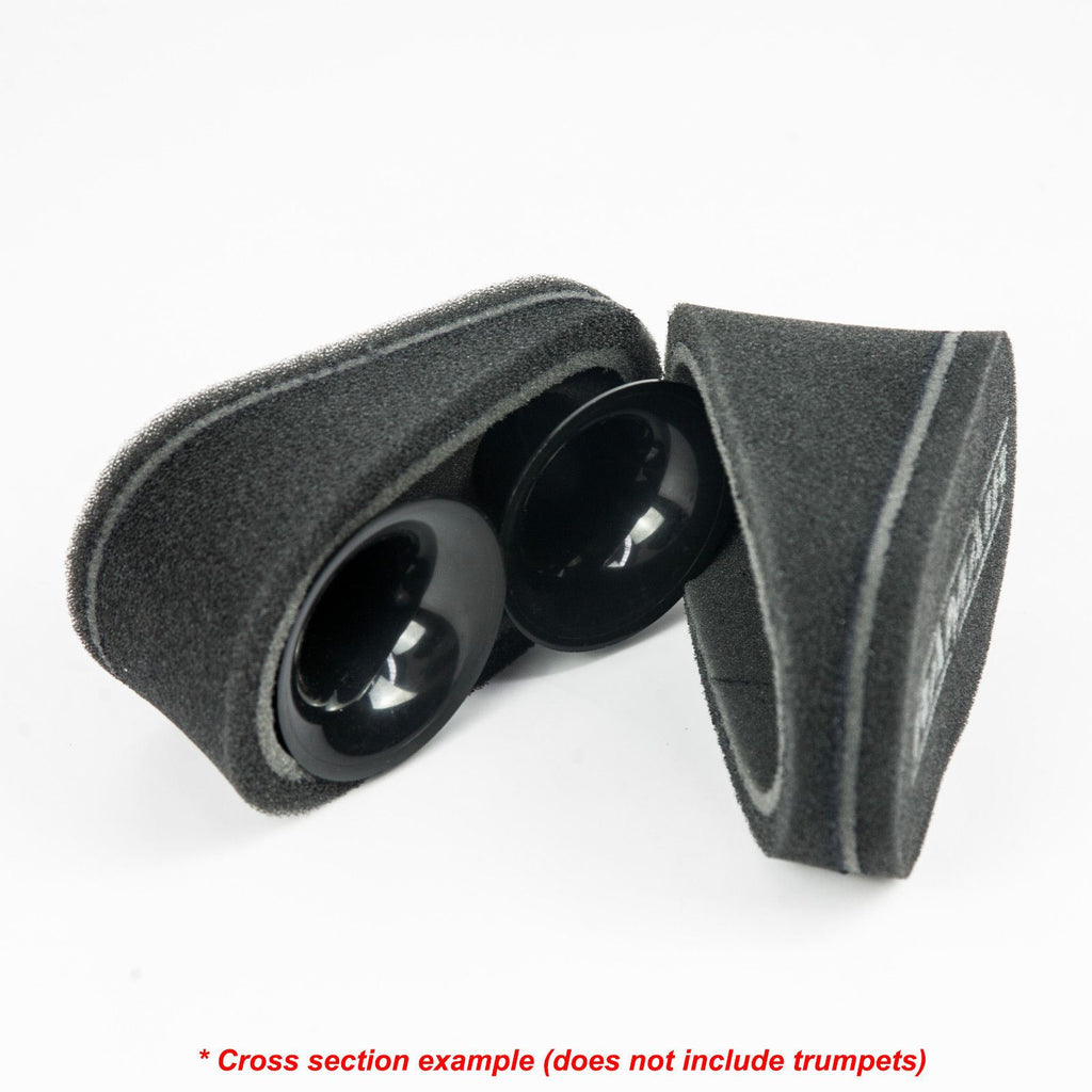 Carb Sock Foam Air Filters Caged 2x 115mm - Tall