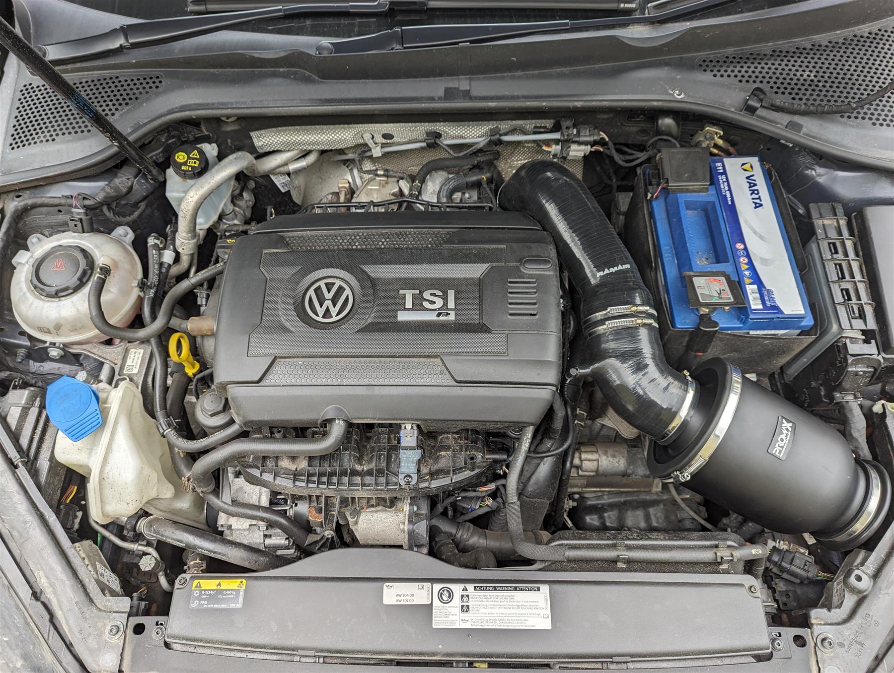 Performance Pleated Enclosed Induction Kit for MK7 Golf GTi + R