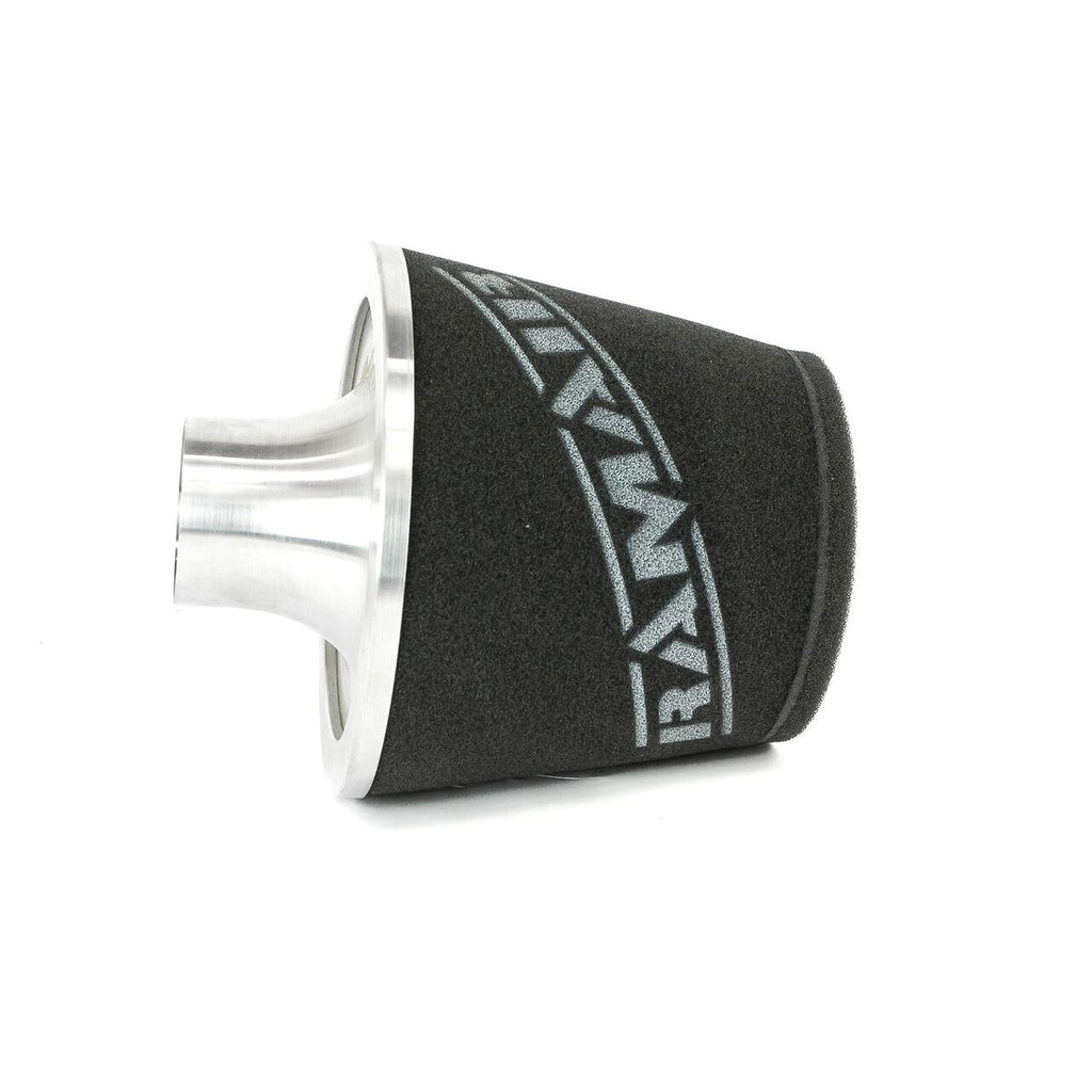 Ramair Foam Jet Stream Large Cone Air Filter 70mm (2.75inch) OD Silver