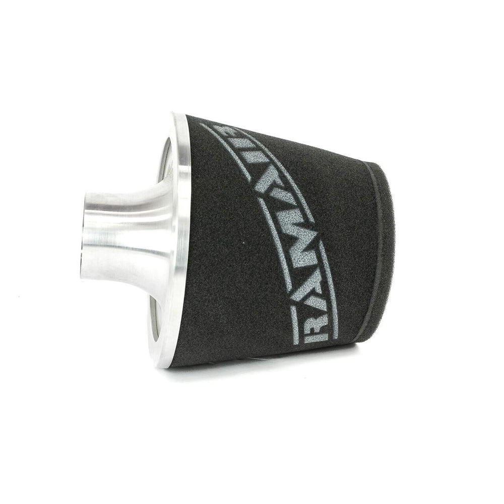 Ramair Foam Jet Stream Large Cone Air Filter 70mm (2.75inch) OD Silver