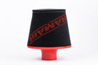 Ramair Large Foam Filter Aluminium Base 90mm (3.5inch) OD Red