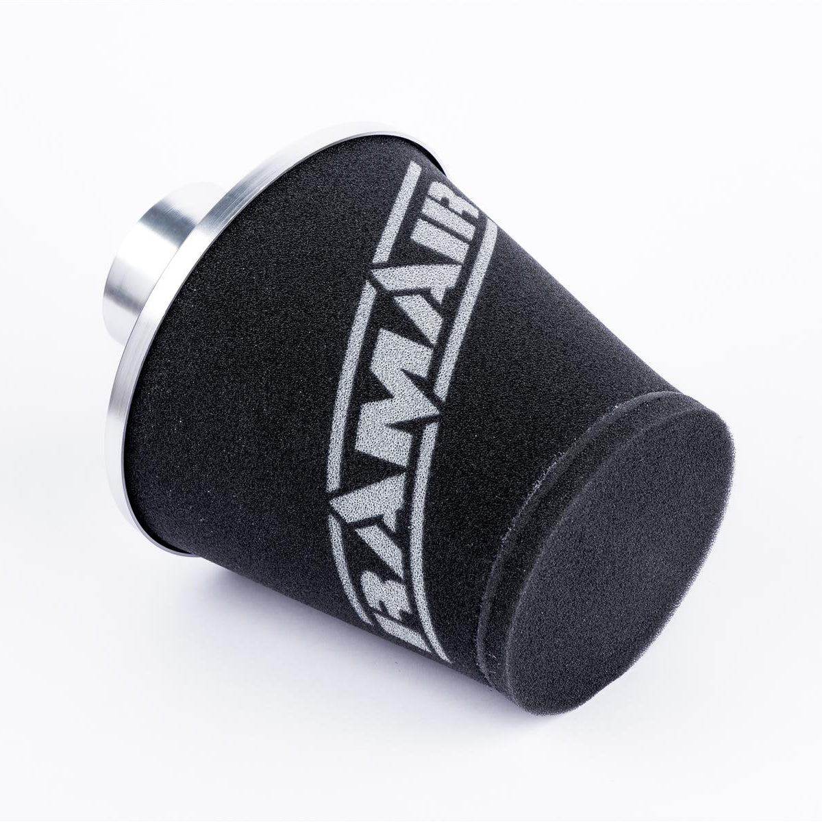 Ramair Foam Jet Stream Medium Cone Air Filter 70mm (2.75inch) OD Silver with Silicone Coupling