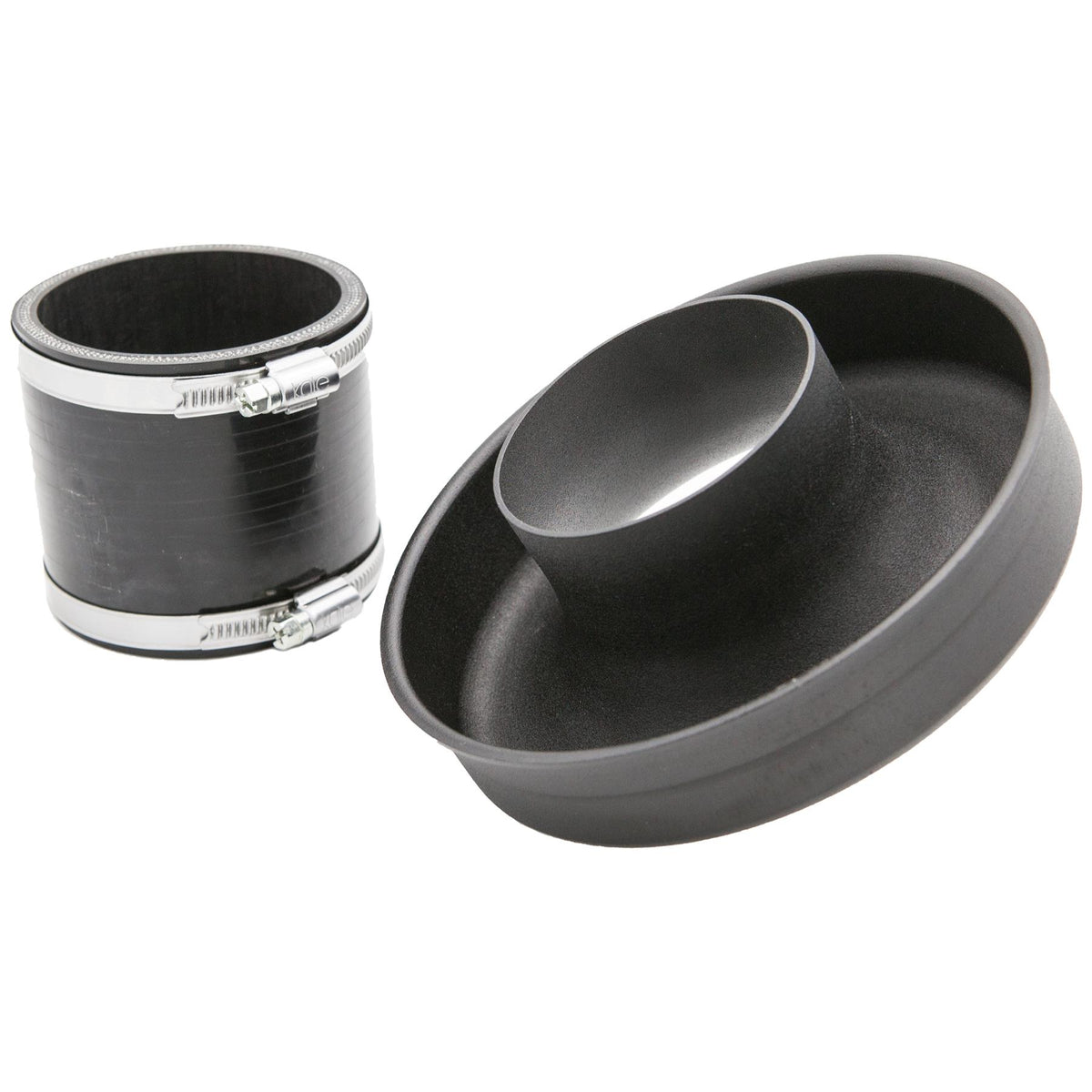 Aluminium Velocity Stack wit Silicone Coupler and Clamps 102mm (4inch)