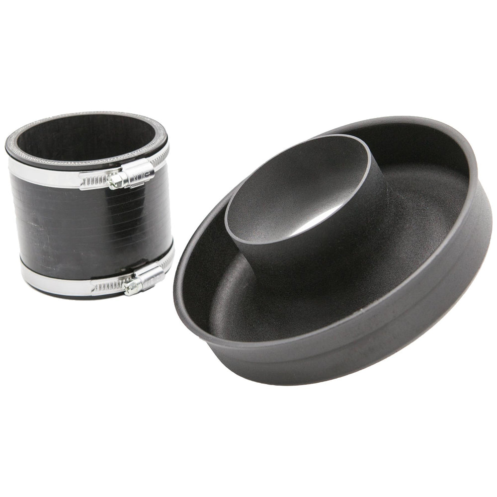 Aluminium Velocity Stack wit Silicone Coupler and Clamps 102mm (4inch)