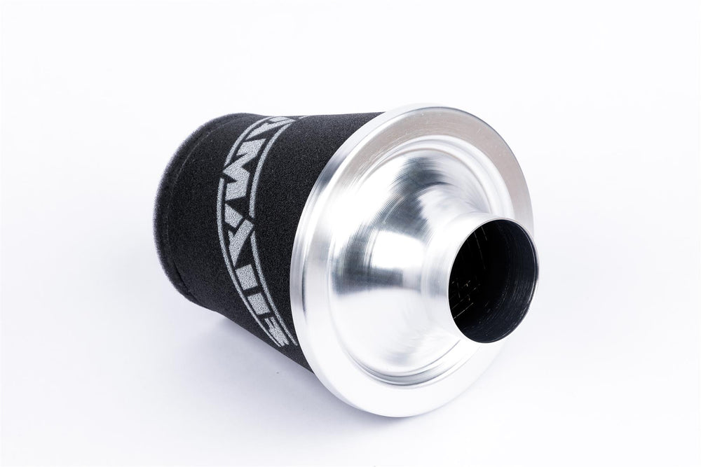 Ramair Foam Jet Stream Medium Cone Air Filter 70mm (2.75inch) OD Silver with Silicone Coupling