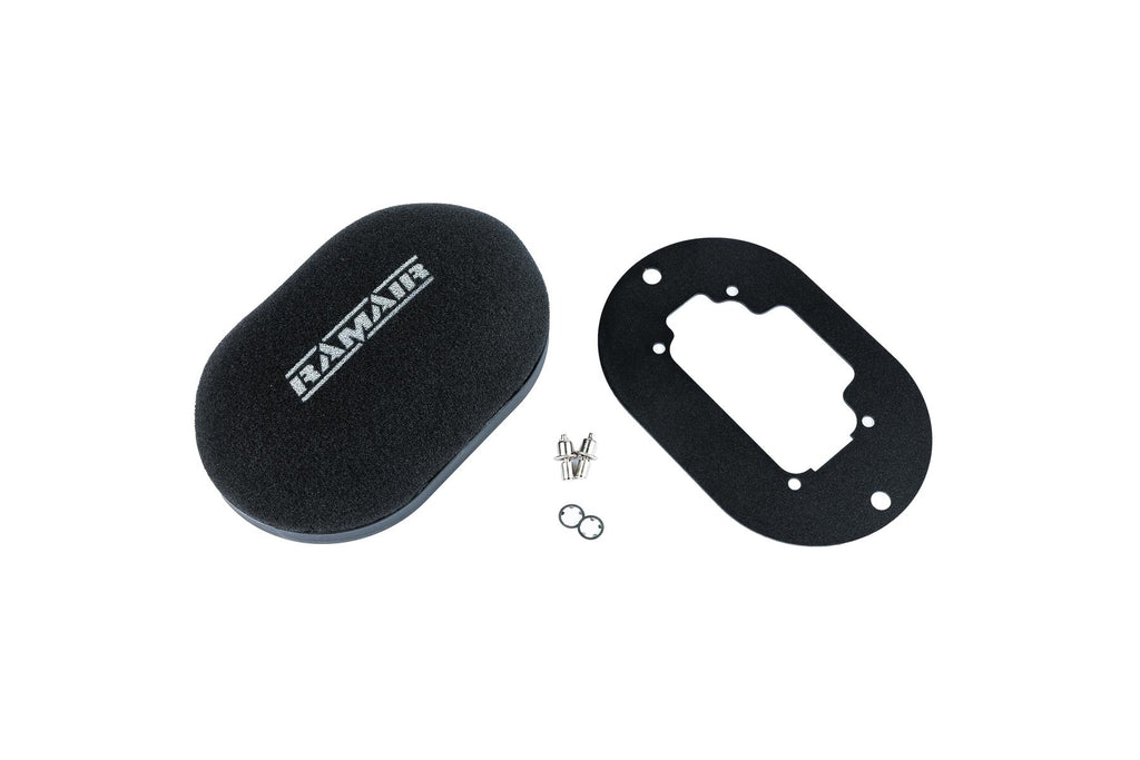 Domed Carb Air Filter & Baseplate to fit Weber 32/36 DGV/DGEV, 38 DGAS/DGMS - 40mm Internal Height