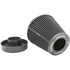 Filtre à air conique plissé Ramair Large Uni Performance et trompe d'admission - 90mm (3,5 pouces) de diamètre extérieur