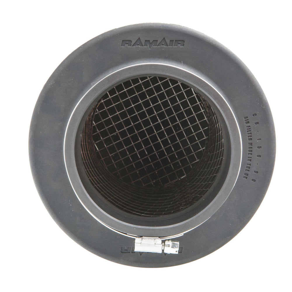 Ramair Foam 70-90mm (2.75 - 3.5inch) ID Neck Polymer Base Neck Cone Air Filter Universal with Reducing Rings