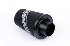 Ramair Small Foam Filter Aluminium Base 80mm (3.1inch) OD Black