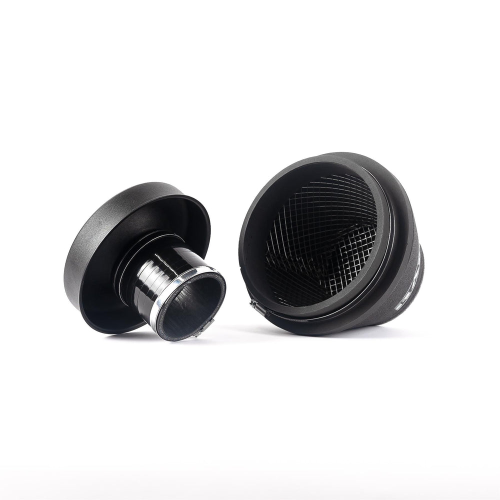 Ramair 90mm (3.5inch) ID Neck Medium Cone Air Filter with Velocity Stack and Coupling