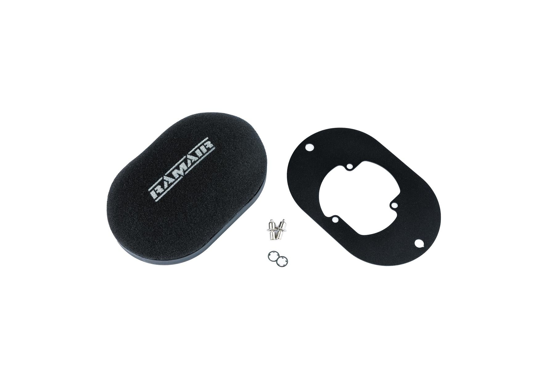 Domed Carb Air Filter & Baseplate to fit Pierburg 2E2, 2E3, 2E-E - 40mm Internal Height