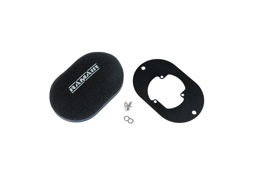 Domed Carb Air Filter & Baseplate to fit Pierburg 2E2, 2E3, 2E-E - 40mm Internal Height