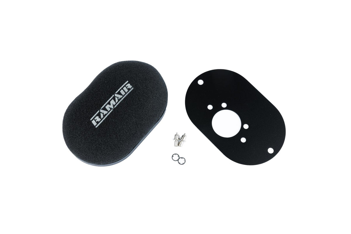 Domed Carb Air Filter & Baseplate to fit SU HIF6, HIF44 1.7in - 40mm Internal Height