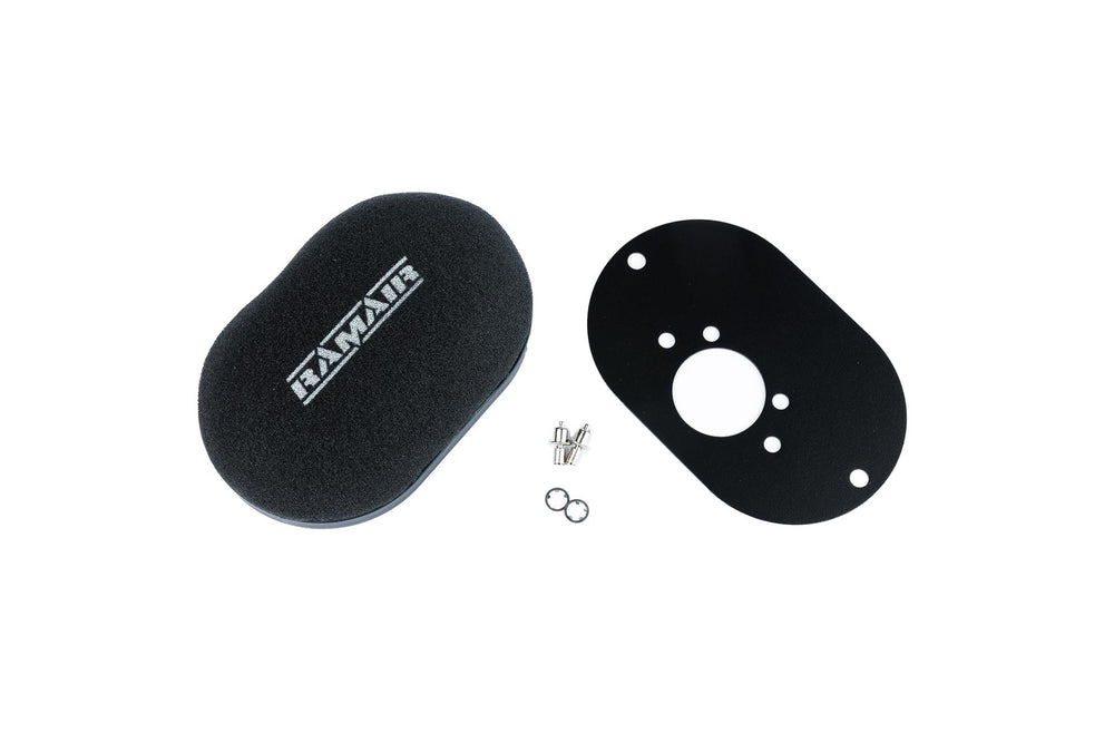 Domed Carb Air Filter & Baseplate to fit SU HIF6, HIF44 1.7in - 40mm Internal Height