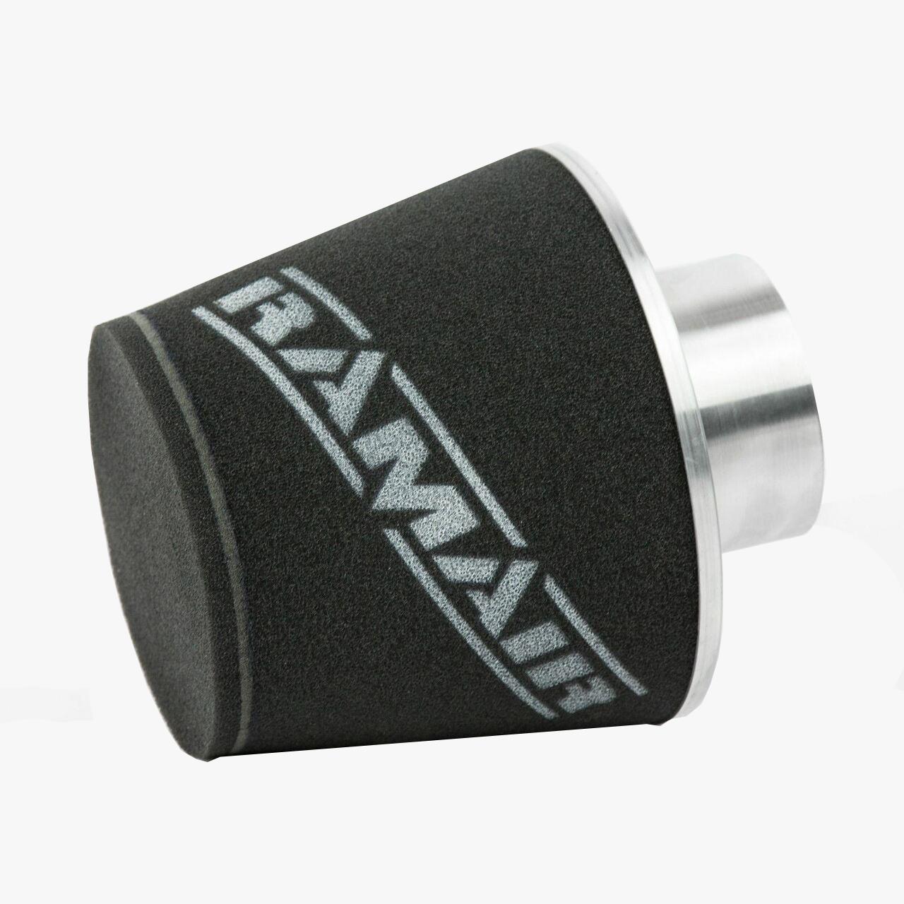 Ramair Large Foam Filter Aluminium Base 100mm (3.9inch) OD SIlver