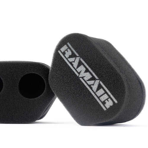 2x Twin Inlet Motorcycle Carb Sock Foam Air Filter 72mm