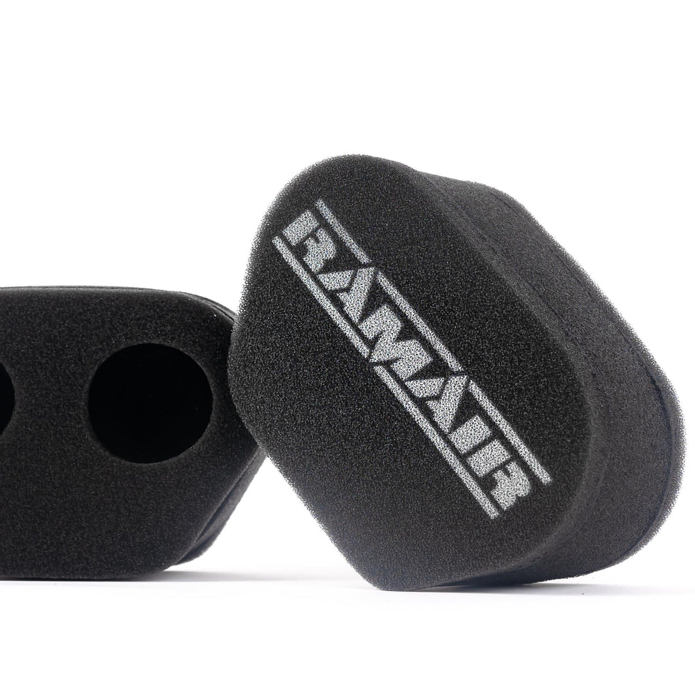 2x Twin Inlet Motorcycle Carb Sock Foam Air Filter 72mm