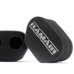 2x Twin Inlet Motorcycle Carb Sock Foam Air Filter 72mm