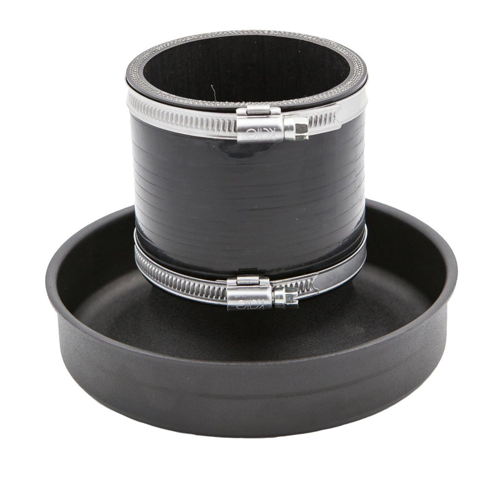 Aluminium Velocity Stack wit Silicone Coupler and Clamps 102mm (4inch)