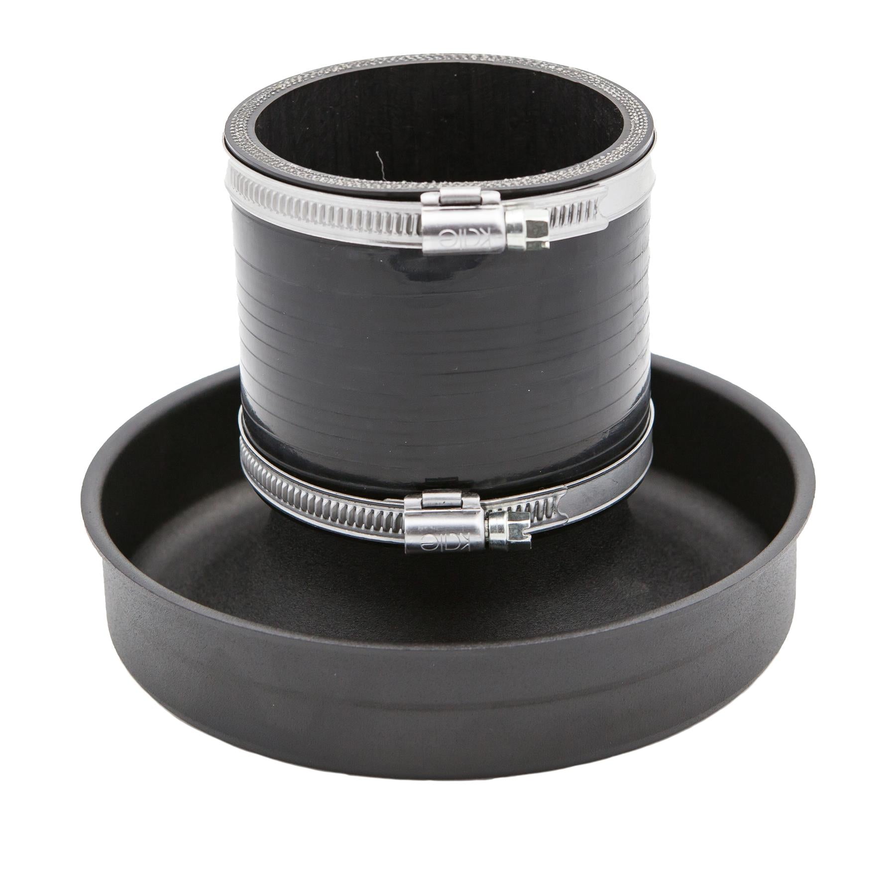 Aluminium Velocity Stack wit Silicone Coupler and Clamps 102mm (4inch)