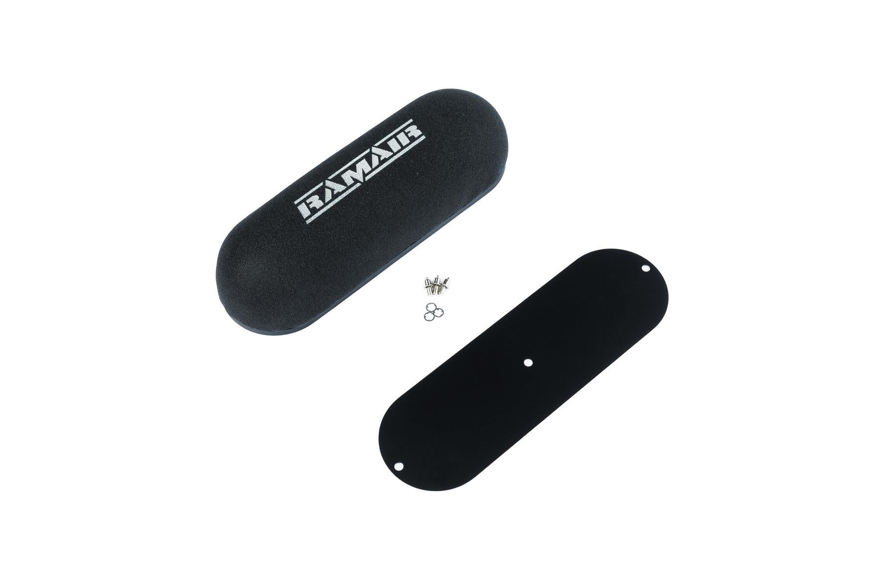 Twin Domed Carb Air Filter & Blank Baseplate - 125mm Internal Height