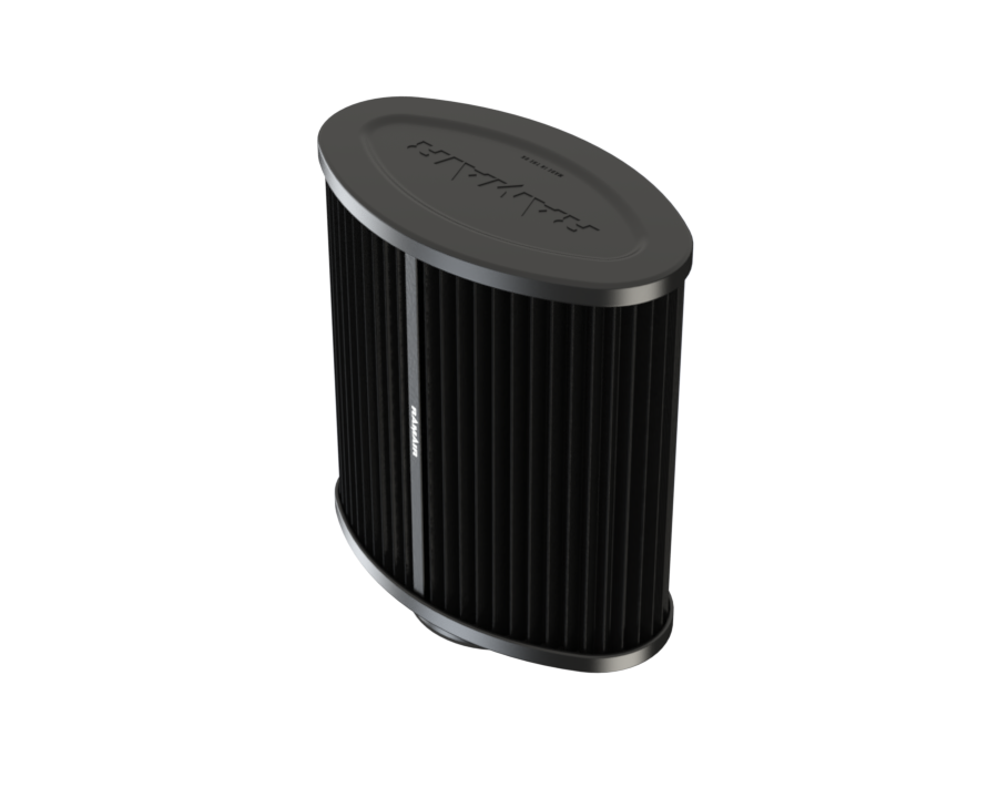 Ramair 2.7" (70mm) ID Rubber Neck Pleated Universal Oval Filter