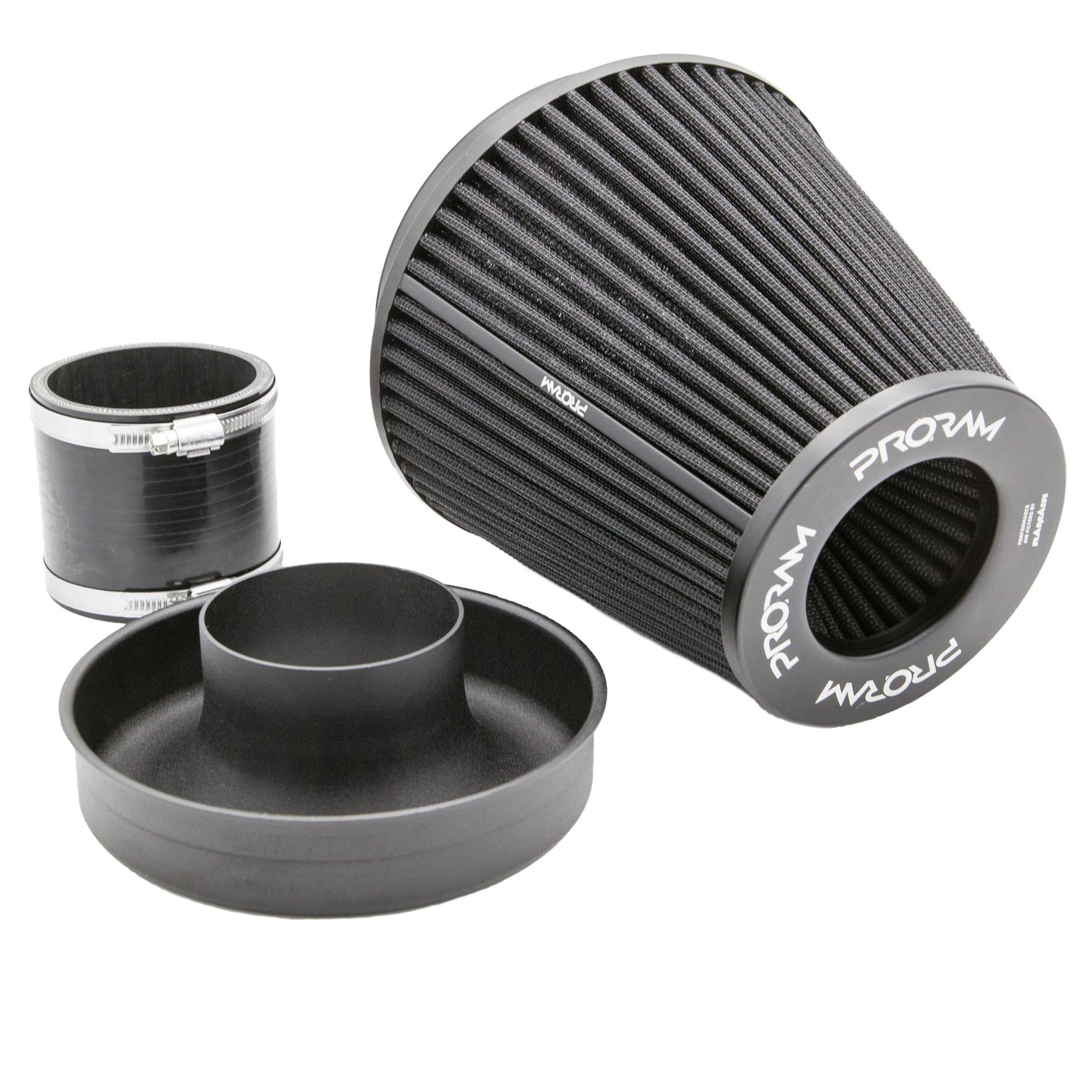 Ramair Pleated 102mm (4inch) ID Neck Large Cone Air Filter with Velocity Stack and Coupling