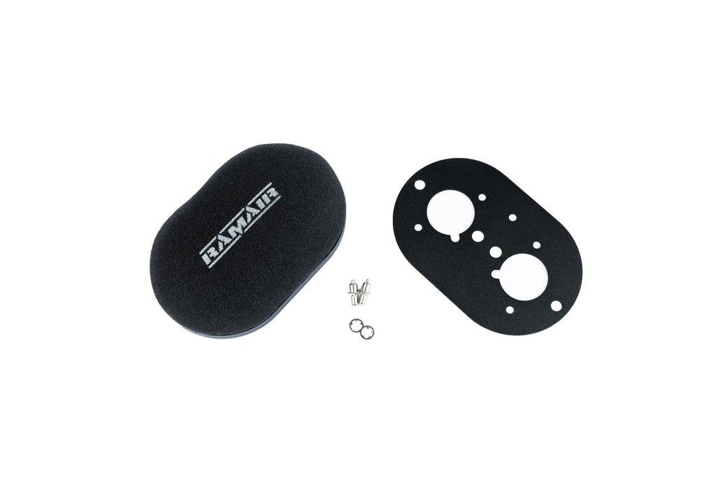 Domed Carb Air Filter & Baseplate to fit Weber 40 IDF - 100mm Internal Height