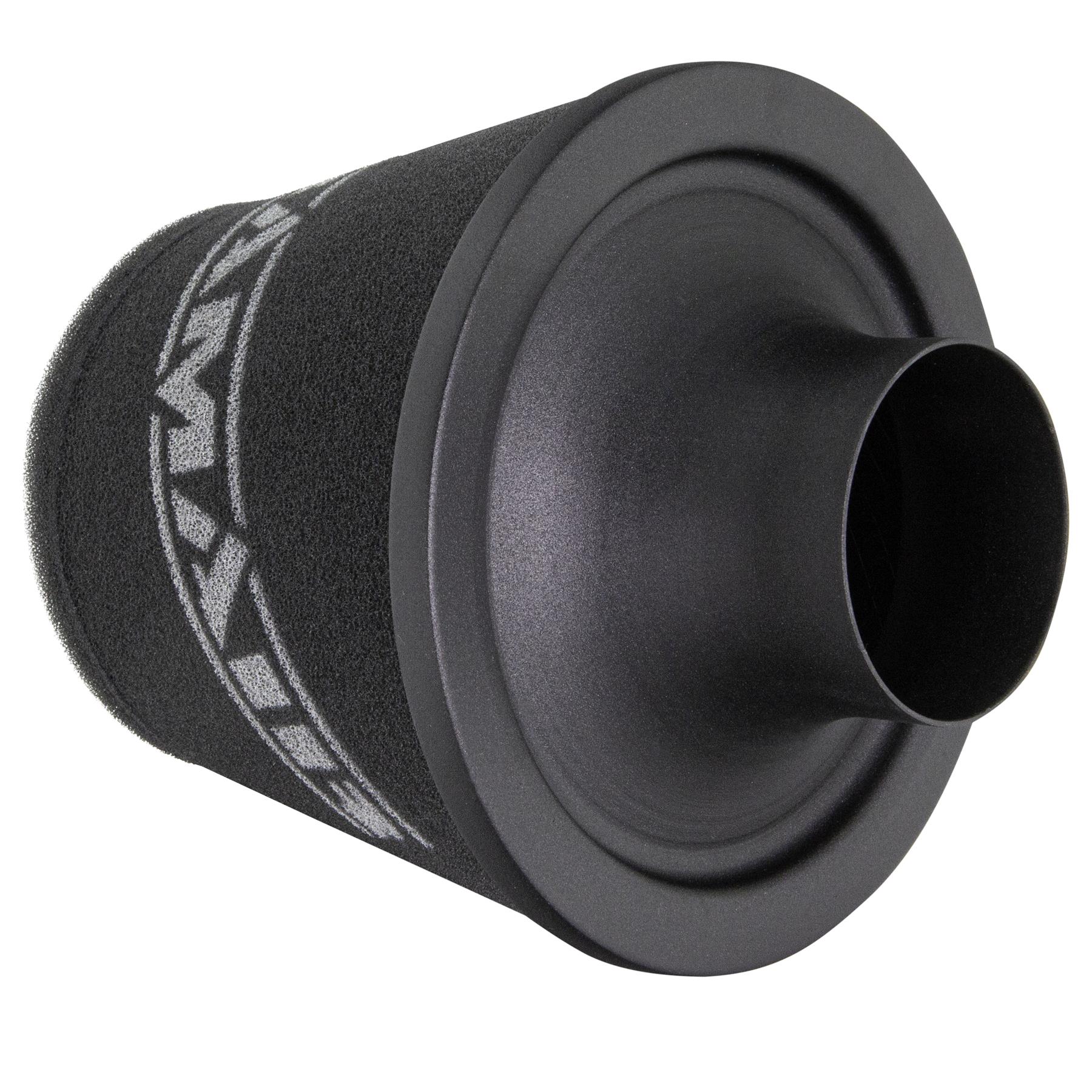 Ramair Large Foam Filter Aluminium Base 80mm (3.1inch) OD Black