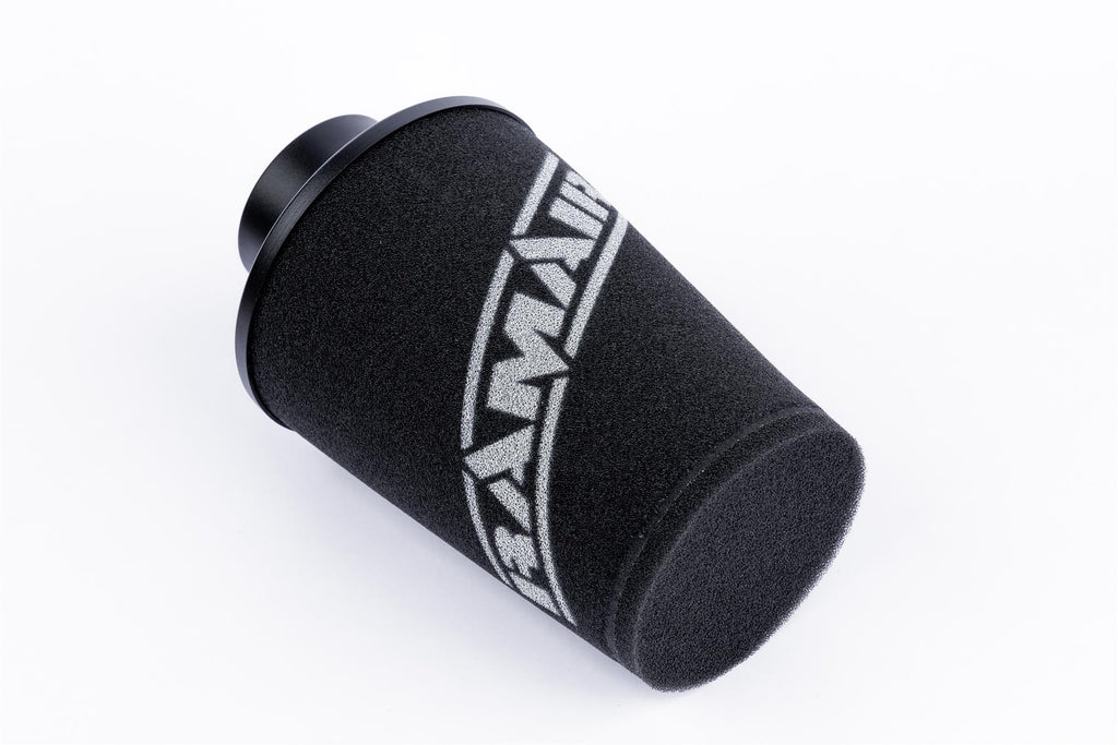 Ramair Small Foam Filter Aluminium Base 80mm (3.1inch) OD Black