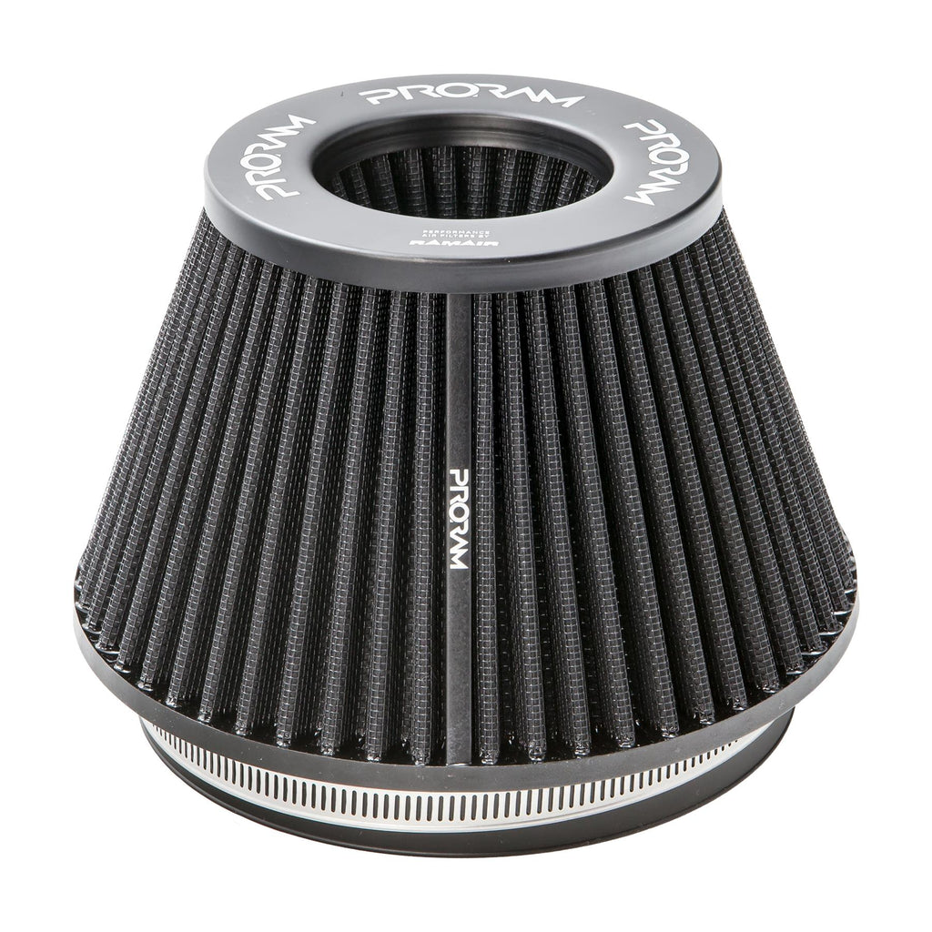 Ramair Pleated Medium Uni Performance Cone Air Filter & Velocity Stack- 70mm (2.75inch) OD