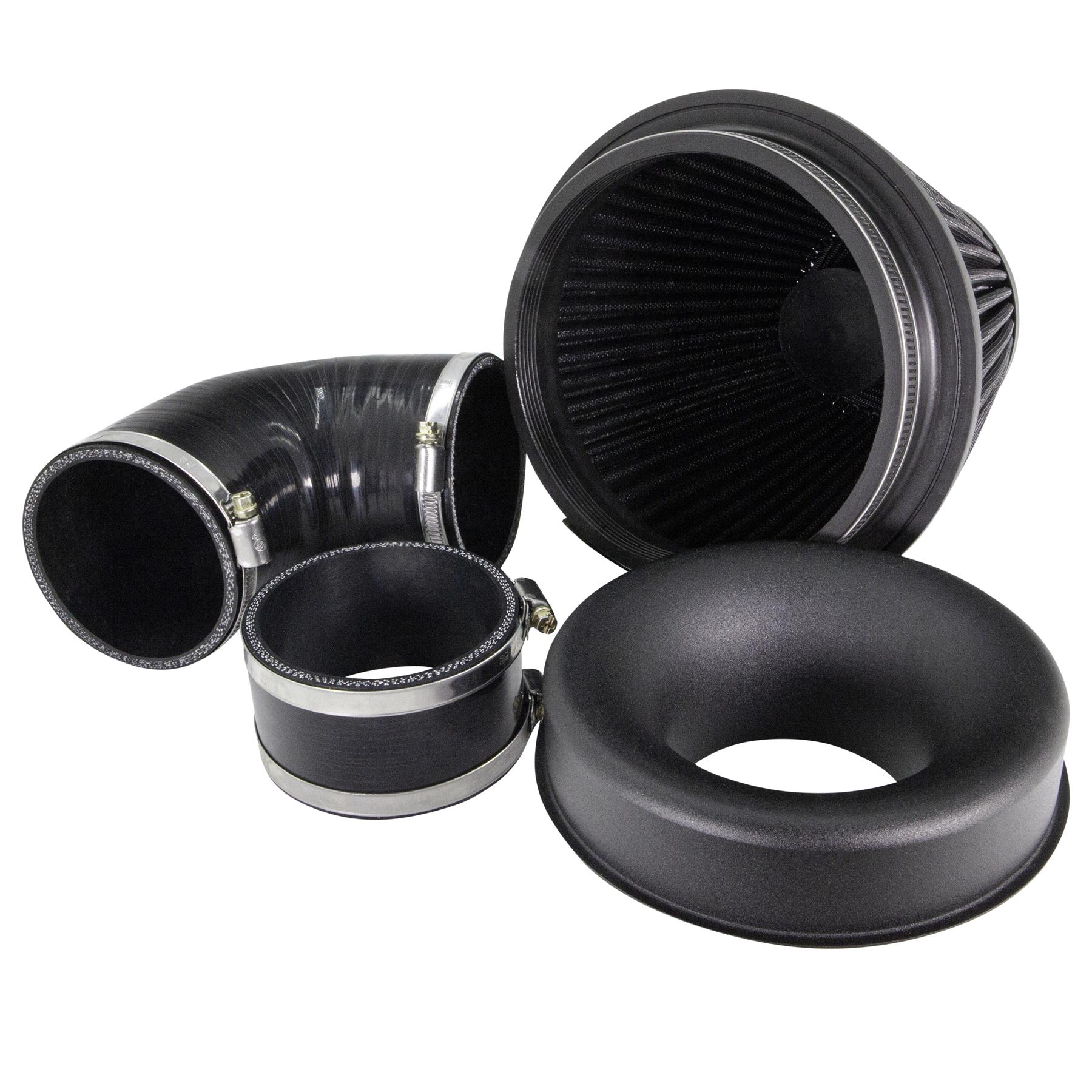 Performance Pleated Induction Kit for MK2 Focus ST - Black Hoses