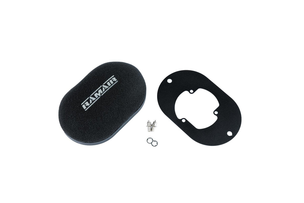 Domed Carb Air Filter & Baseplate to fit Pierburg 2E2, 2E3, 2E-E - 100mm Internal Height