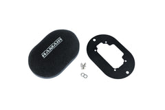 Domed Carb Air Filter & Baseplate to fit Weber 32/36 DGV/DGEV, 38 DGAS/DGMS - 100mm Internal Height