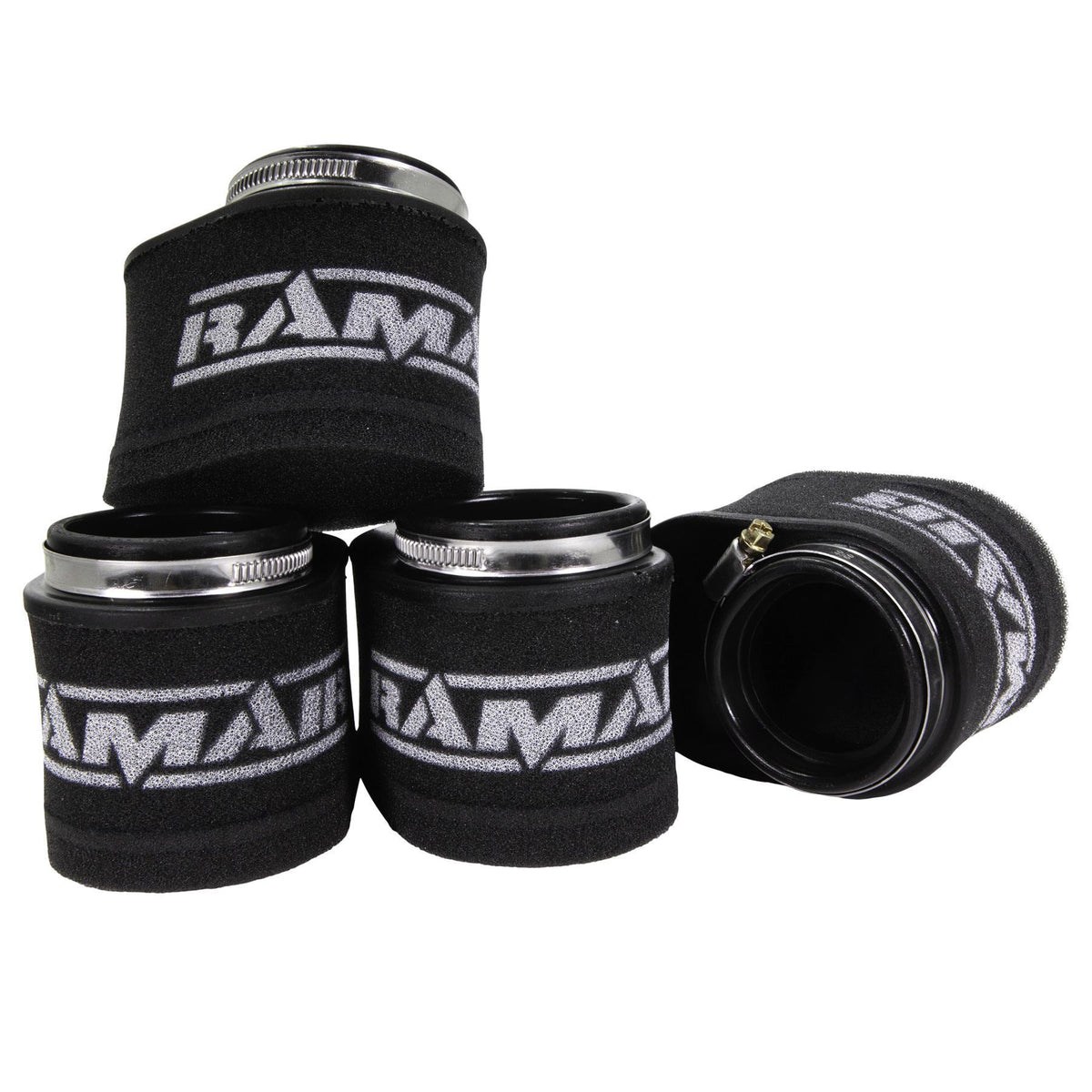 Ramair 52mm ID Performance Universal Motorcycle Oval Pod Air Filter Kit