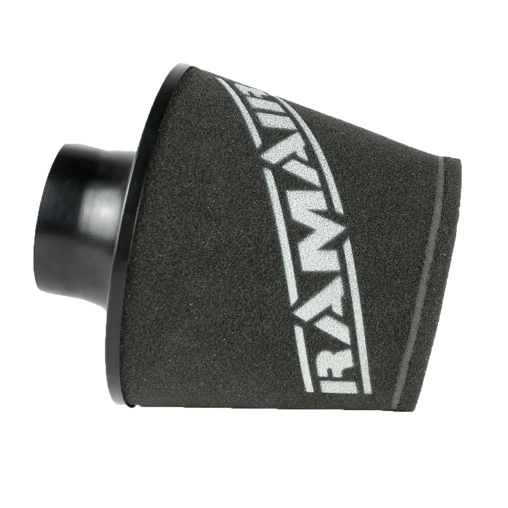 Ramair Large Foam Filter Aluminium Base 90mm (3.5inch) OD Black