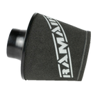 Ramair Large Foam Filter Aluminium Base 90mm (3.5inch) OD Black