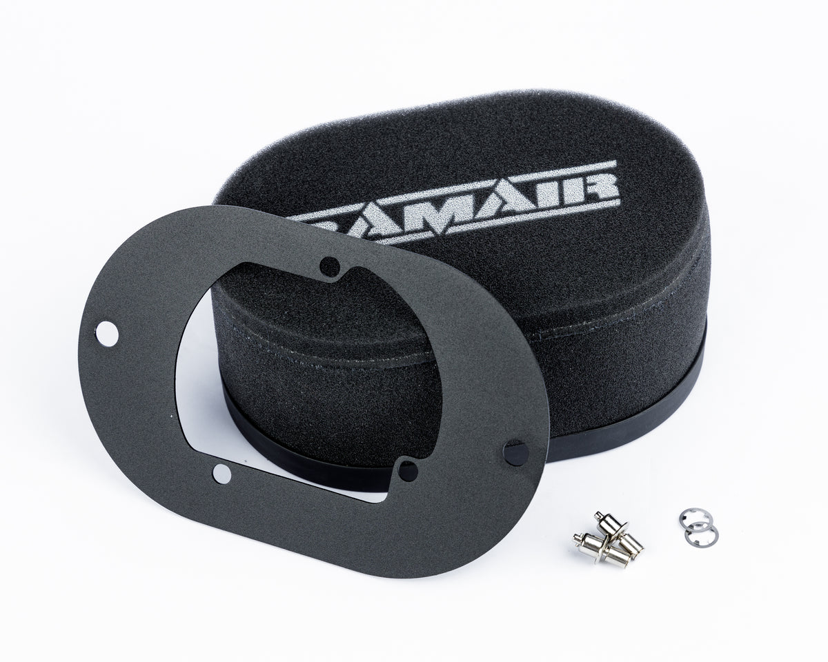 Filtro de aire de espuma para carburador con placa base para Pierburg 2B2, 2B4, 2B5 - 25 mm de altura interna