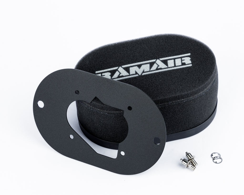 Filtro de aire de espuma para carburador con placa base para Weber 32/34 DMTL, DMTR, DATR - 65 mm de altura interna