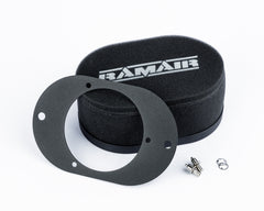 Filtro de aire de espuma para carburador con placa base para Weber 23/32 TLD - Altura interna de 65 mm