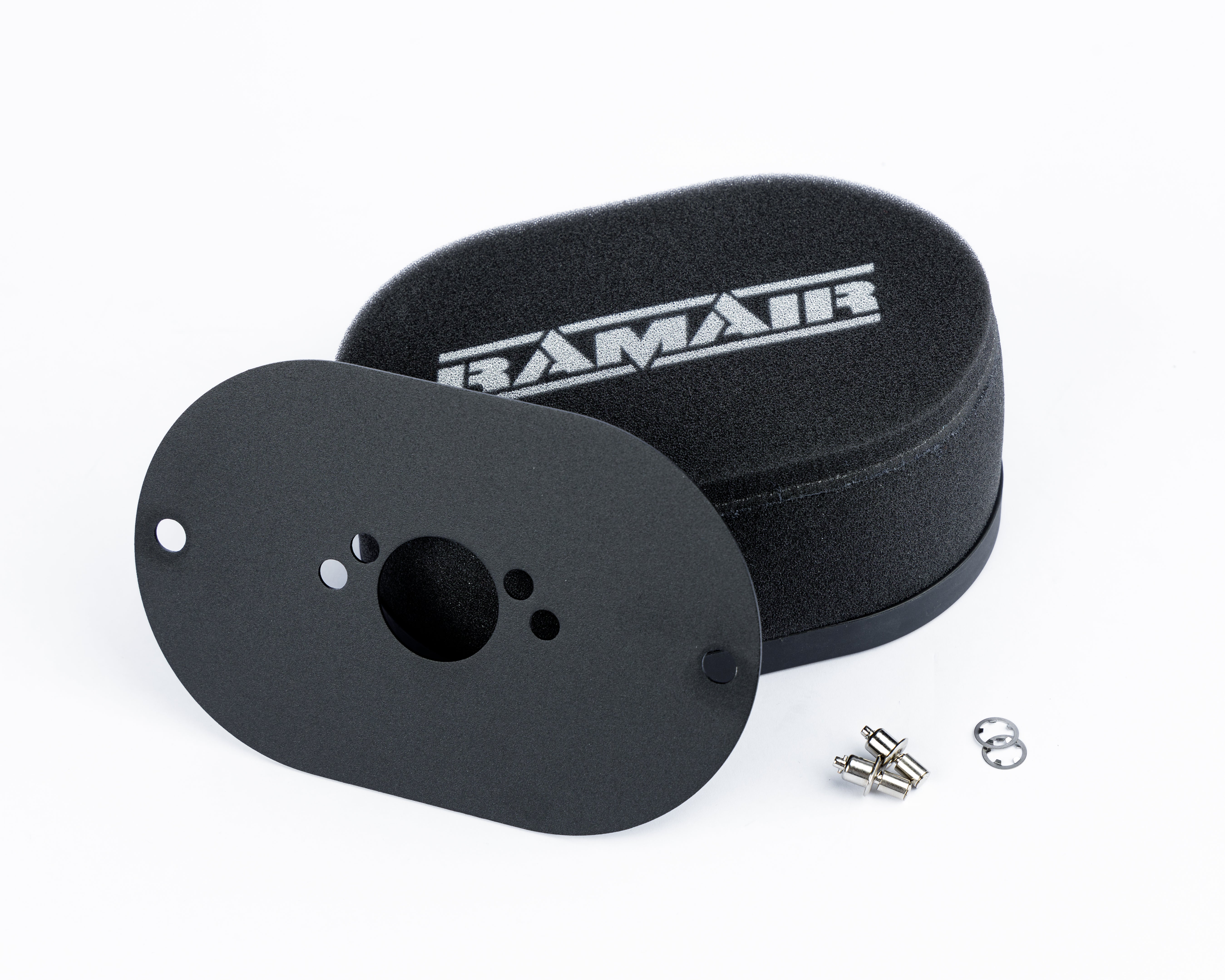 Filtre à air en mousse pour carburateur avec plaque de base, pour SU HS2 1,25" (32 mm Mini Offset) - Hauteur interne 25 mm