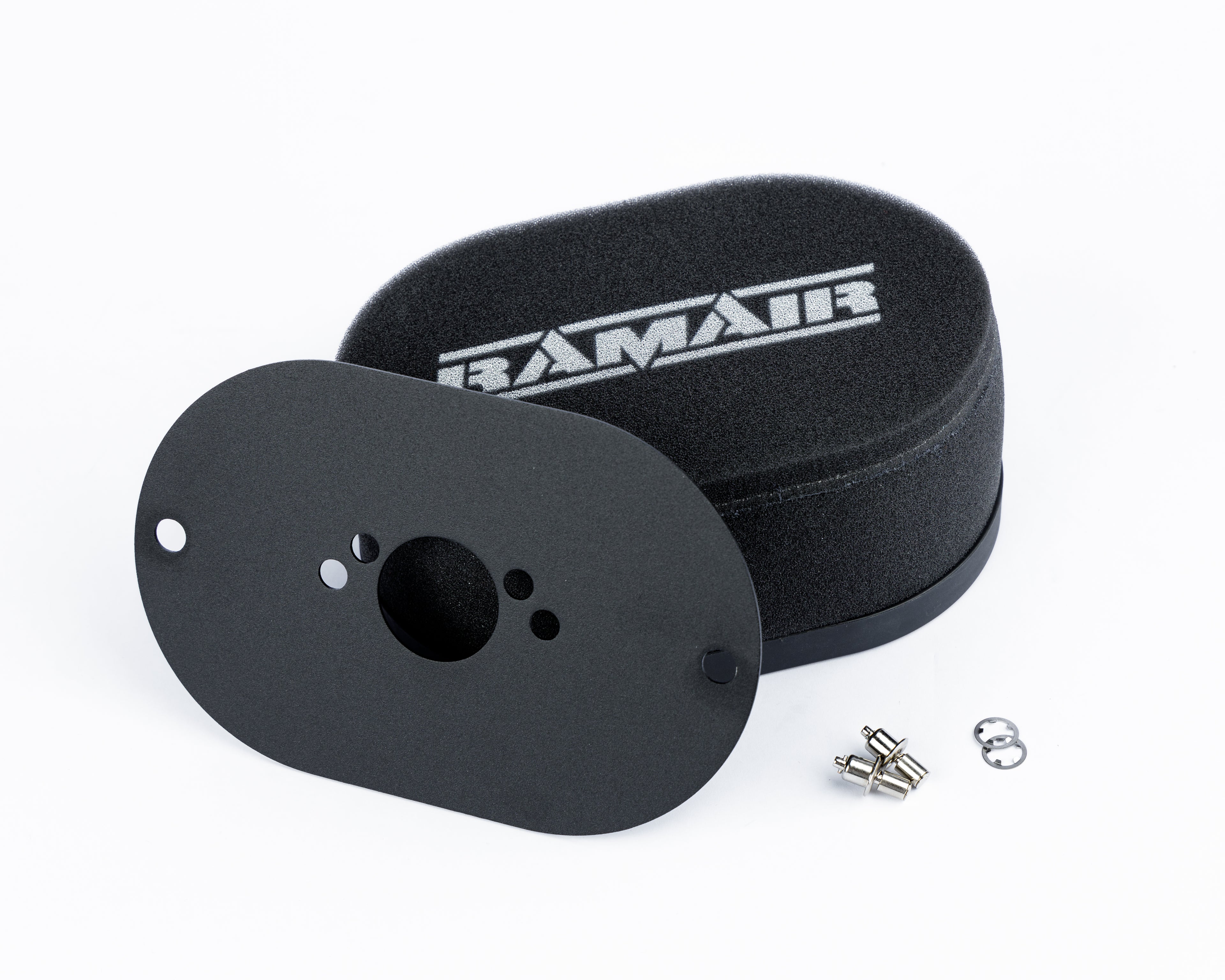 Filtre à air en mousse pour carburateur avec plaque de base, pour SU HS2 1,25" (32 mm Mini Offset) - Hauteur interne 25 mm