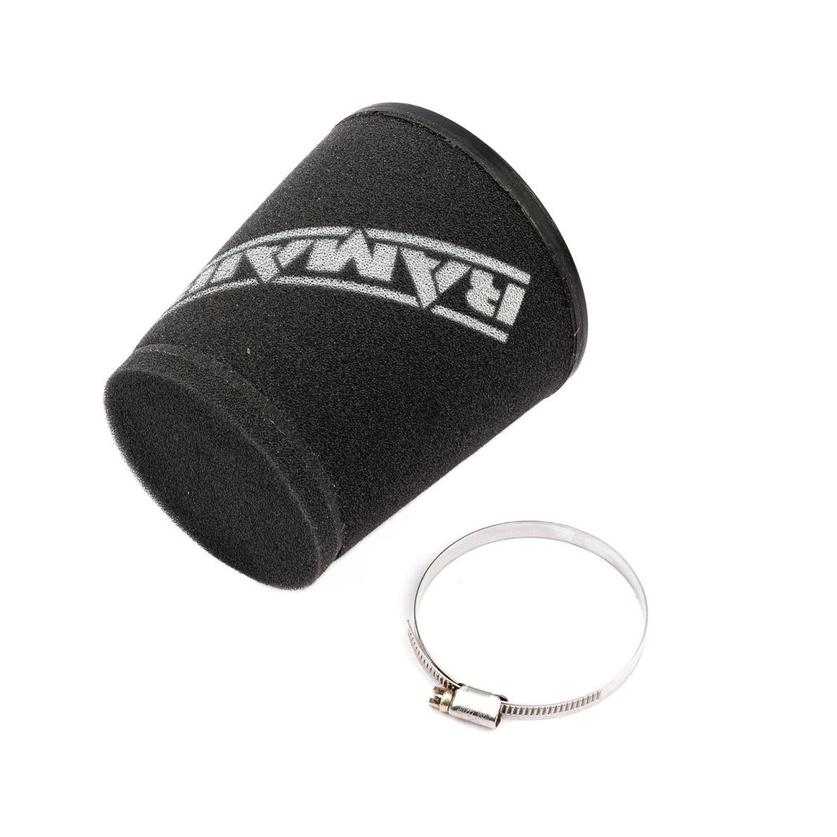 Filtro de aire Ramair de espuma universal cónico, cuello de goma desplazado, 70 mm (2,75 pulgadas) de DI