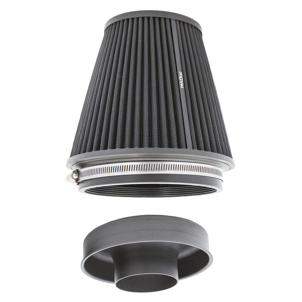 Filtro de aire cónico y embudo de admisión Ramair Pleated Large Uni Performance - 90mm (3.5 pulgadas) de diámetro exterior