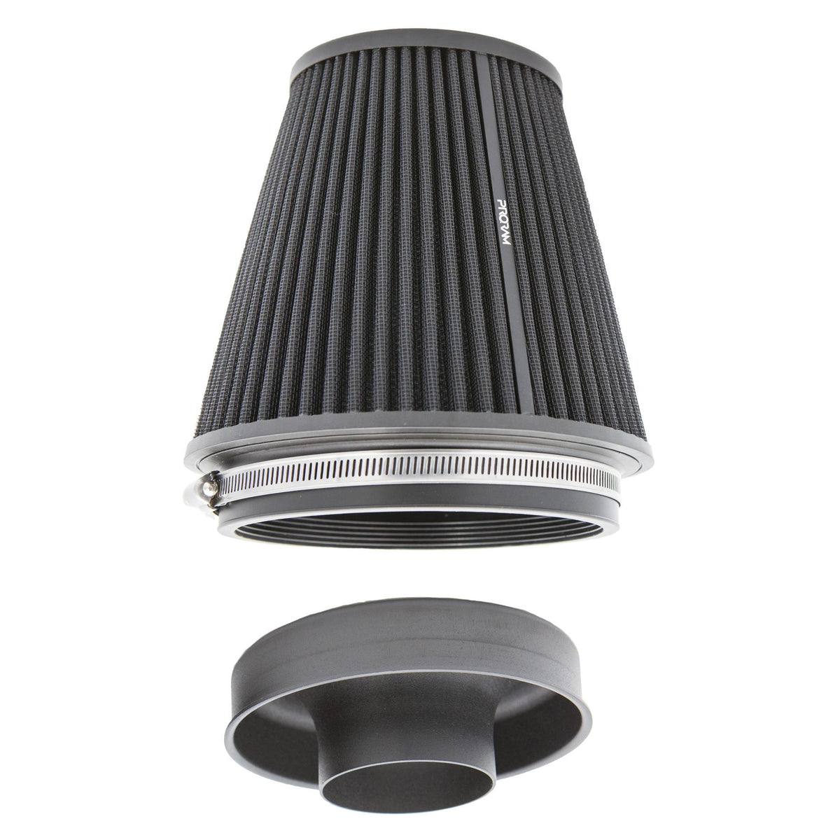 Filtro de aire cónico y embudo de admisión Ramair Pleated Large Uni Performance - 90mm (3.5 pulgadas) de diámetro exterior