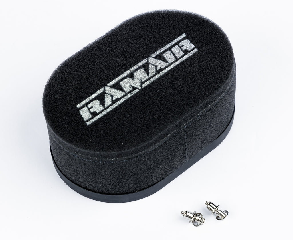 Carburettor Foam Air Filter with Baseplate to fit SU HS2 1.25in (32mm Mini Offset) - 65mm Internal Height