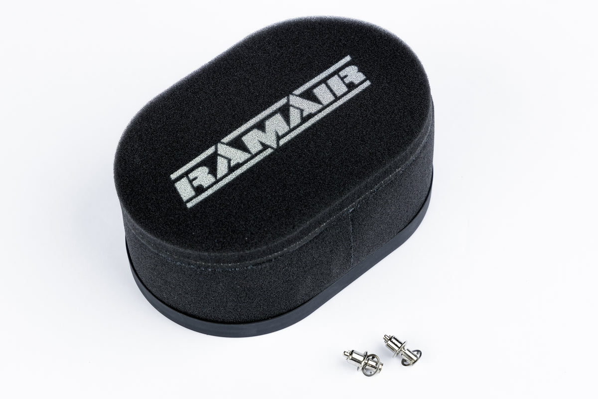 Filtro de aire de espuma para carburador con placa base para Weber 32/34 DMTL, DMTR, DATR - 65 mm de altura interna