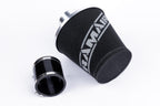 Ramair Foam Jet Stream Medium Cone Air Filter 80mm (3.1inch) OD Silver with Silicone Coupler