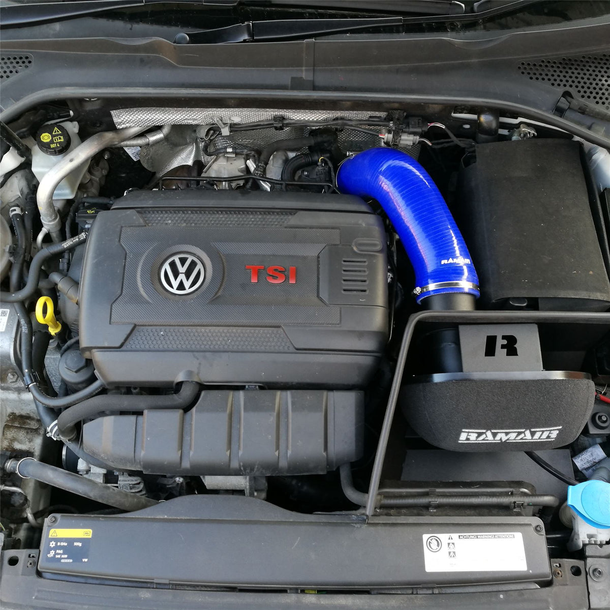 Performance Foam Induction Kit With Turbo Elbow for 2.0 TSI MQB VAG - Blue Hose