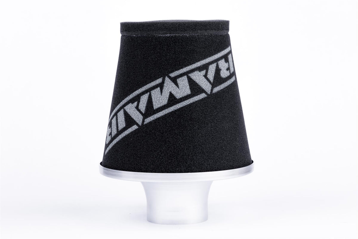 Ramair Foam Jet Stream Medium Cone Air Filter 70mm (2.75inch) OD Silver